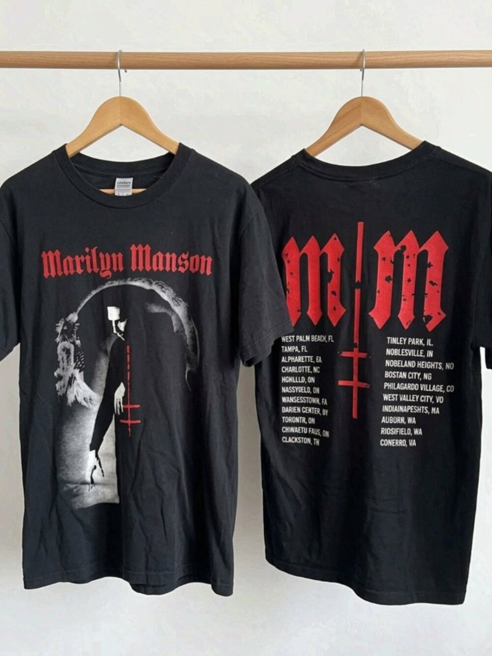 Marilyn Manson Rob Zombie Freaks On Parade Tour 2026 T-Shirt Reprint